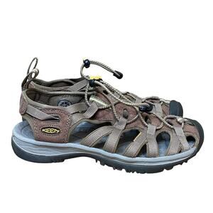 KEEN Womens Whisper Originals sandals classic Brown Size 7 bungee waterproof